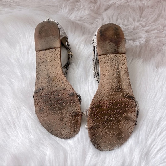XOXO Snake Print Sandals - Picture 4 of 4